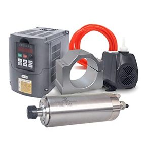 Комплект 1.5кВт ER11 (шпиндель+частотник+насос+держатель+разьем подключение шпинделья)