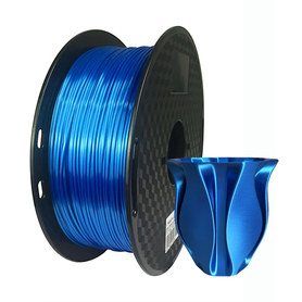 SILK PLA Treasure Blue (синий сокровище) 3д пластик для печати на 3д принтере