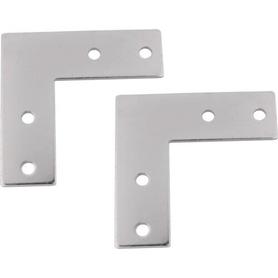 Соединительная пластина Г-типа 4 отверстий под профиль 40х40