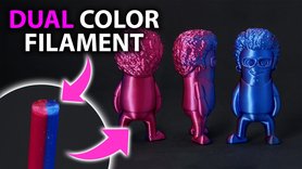 двухцветный(2х) цветный SILK PLA филамент