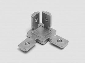 Уголок 3-х сторонний соединитель под алюминевый профиль 30Х30